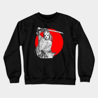 Woman Oni Samurai Crewneck Sweatshirt